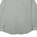 NAUTICA Mens Grey Cotton Blend Shirt 2XL Casual Long Sleeve Button