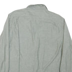 NAUTICA Mens Grey Cotton Blend Shirt 2XL Casual Long Sleeve Button