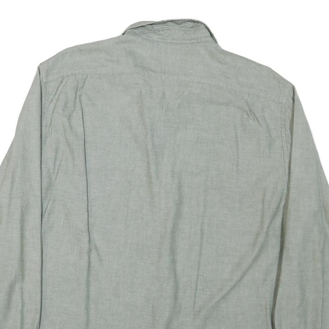 NAUTICA Mens Grey Cotton Blend Shirt 2XL Casual Long Sleeve Button