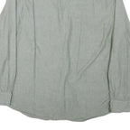 NAUTICA Mens Grey Cotton Blend Shirt 2XL Casual Long Sleeve Button