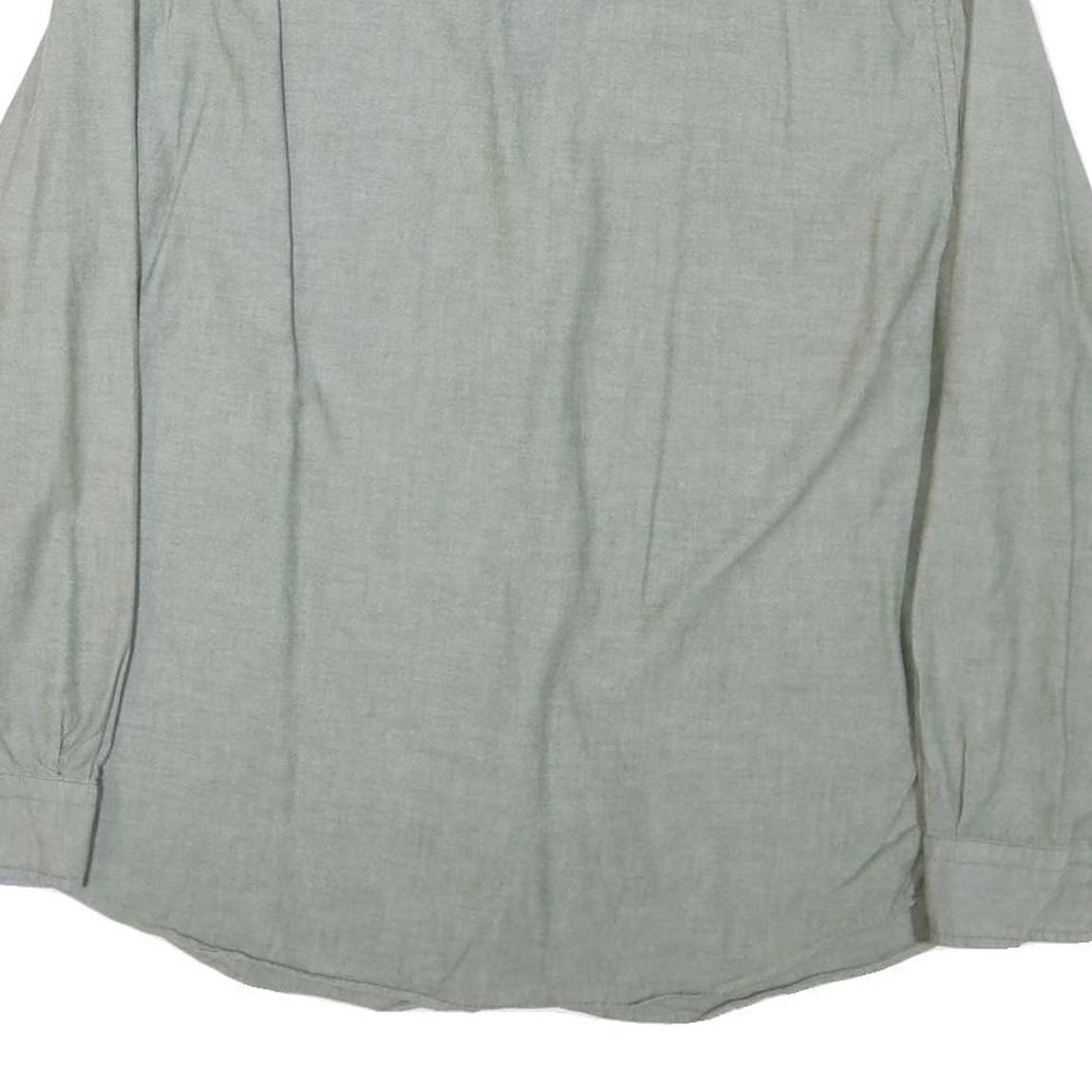 NAUTICA Mens Grey Cotton Blend Shirt 2XL Casual Long Sleeve Button