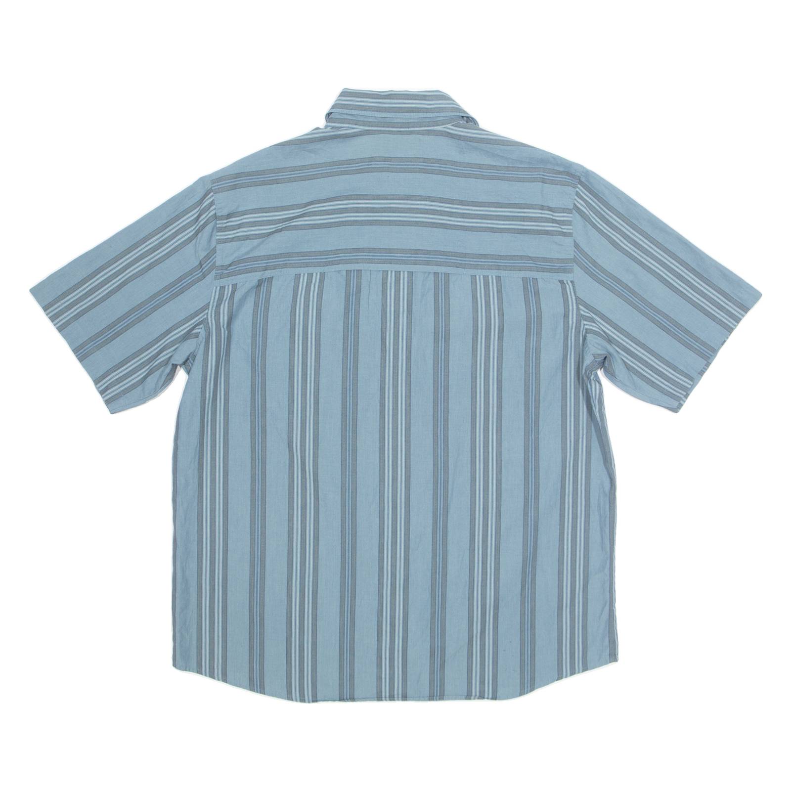 WOOLRICH Mens Shirt Blue Striped L
