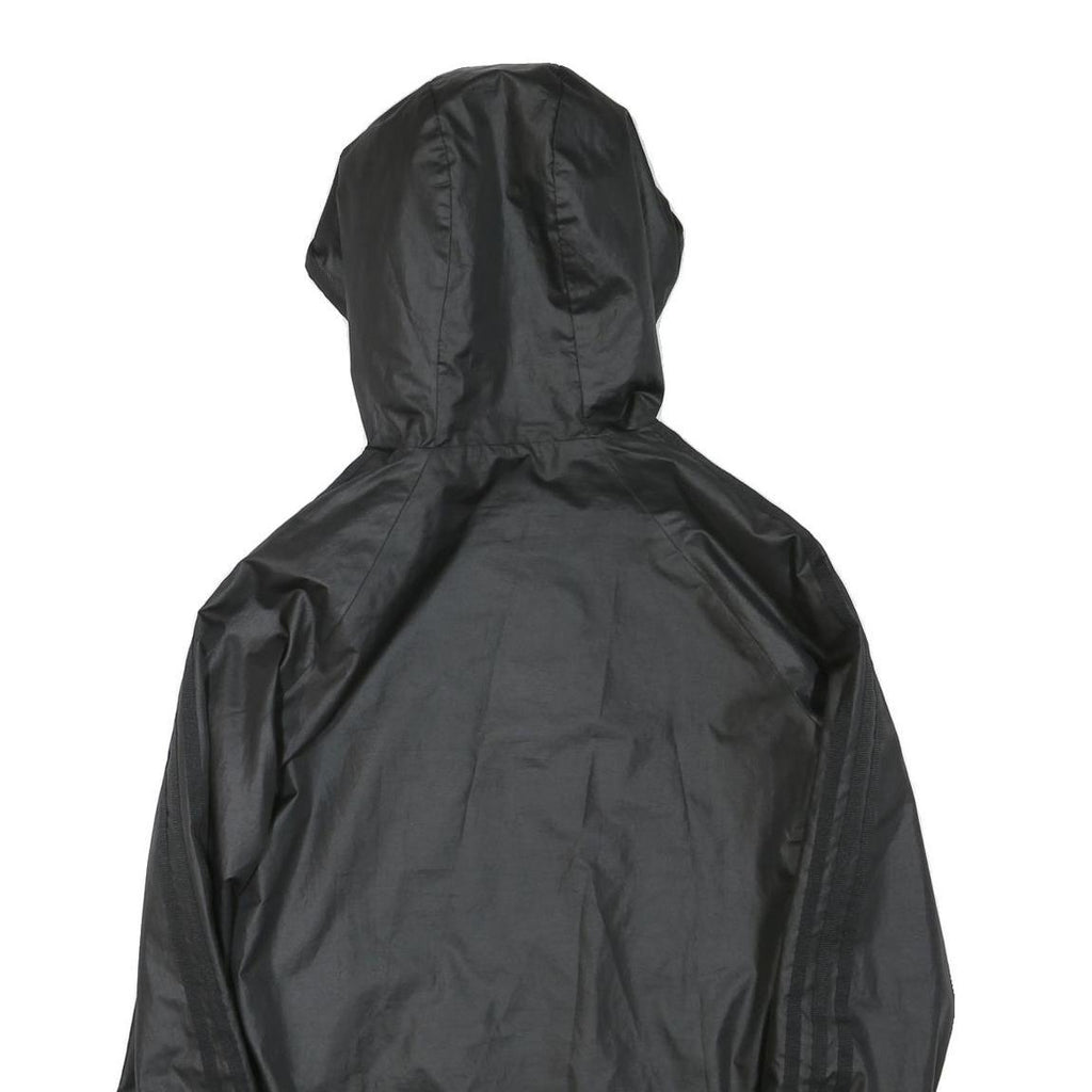 ADIDAS Womens Black & White Reversible Zip Jacket M Polyester Plain Sportswear