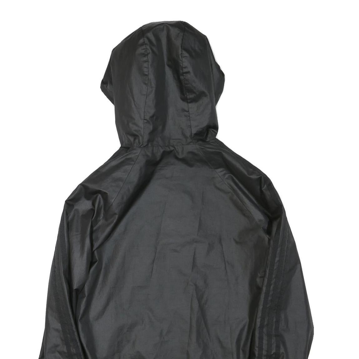 ADIDAS Womens Black & White Reversible Zip Jacket M Polyester Plain Sportswear