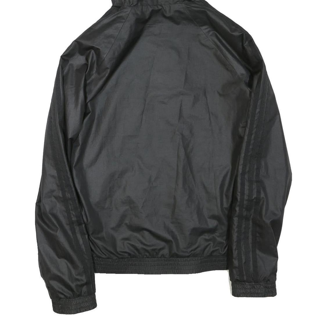 ADIDAS Womens Black & White Reversible Zip Jacket M Polyester Plain Sportswear