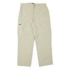 TENSON Mens Relaxed Beige Zip Trousers W32 L28 Outdoor Casual Lightweight