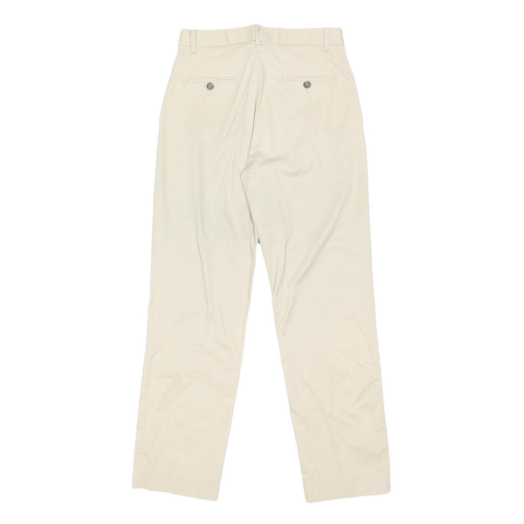 TOMMY HILFIGER Boys Cotton Blend Beige Regular Fit Button Trousers W29 L29