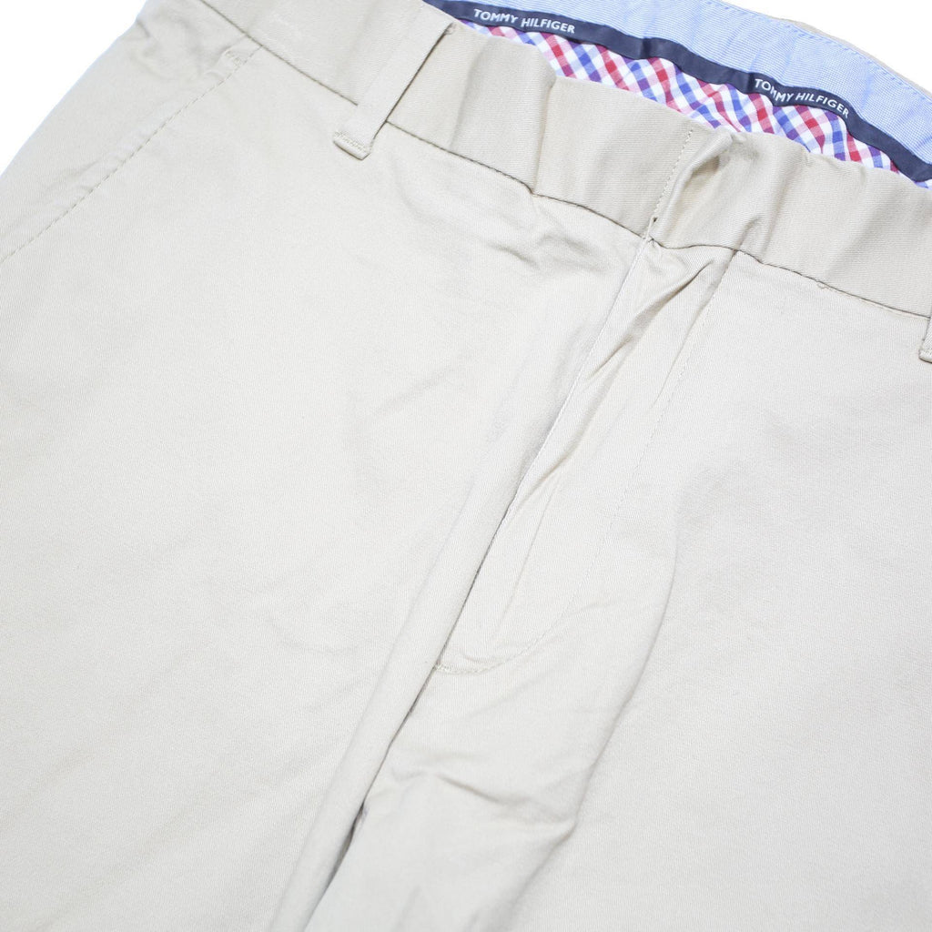 TOMMY HILFIGER Boys Cotton Blend Beige Regular Fit Button Trousers W29 L29