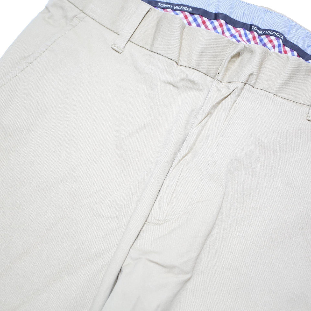TOMMY HILFIGER Boys Cotton Blend Beige Regular Fit Button Trousers W29 L29