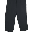 EMPORIO ARMANI Womens Viscose Blend Black Regular Leg Trousers W25 L29 Elegant