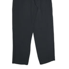 EMPORIO ARMANI Womens Viscose Blend Black Regular Leg Trousers W25 L29 Elegant