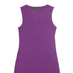 REPLAY DONNA Womens A-Line Dress Purple Sleeveless Midi S