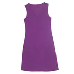 REPLAY DONNA Womens A-Line Dress Purple Sleeveless Midi S