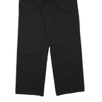 DICKIES Mens Cotton Blend Black Regular Straight Trousers W30 L30 Workwear Zip