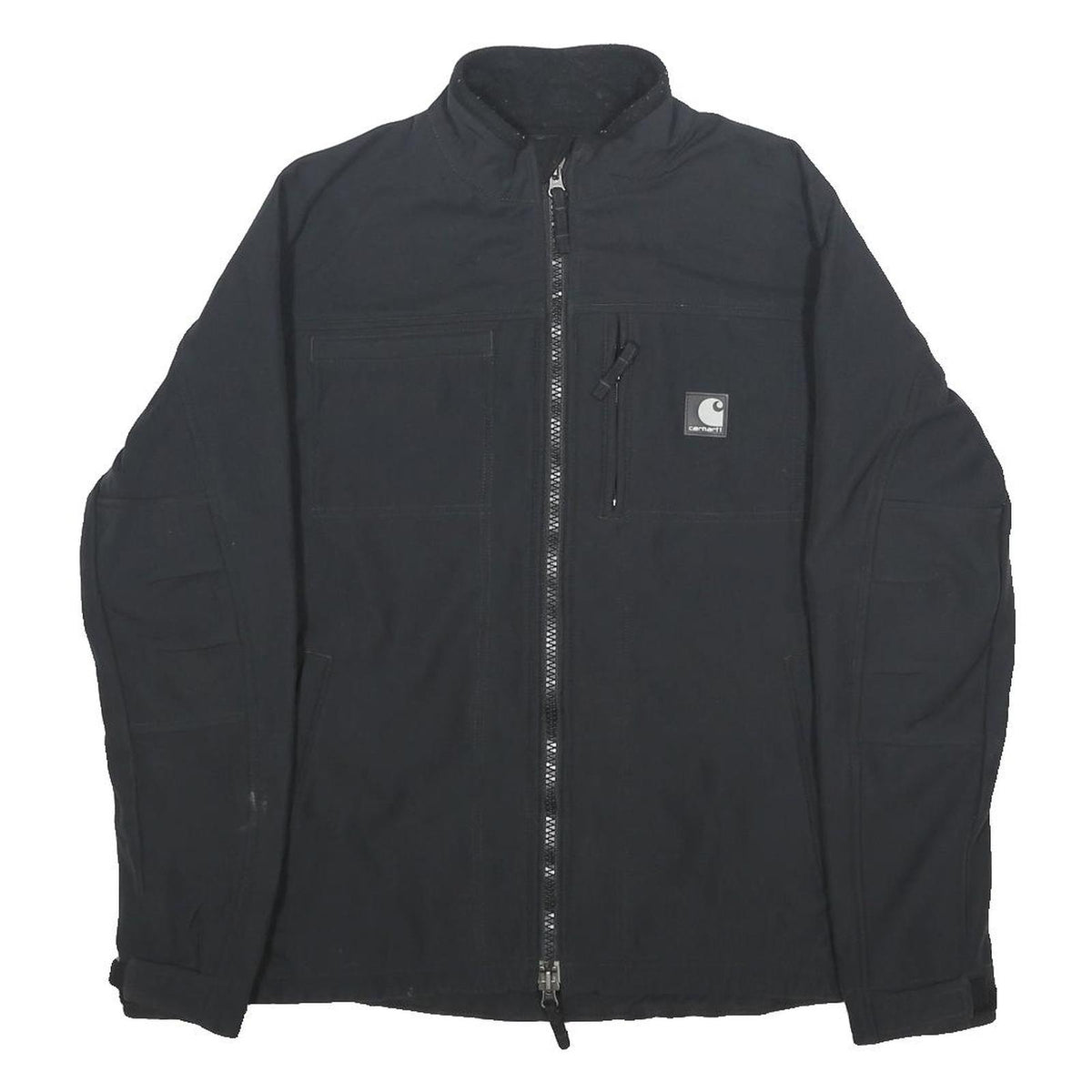CARHARTT Womens Black Nylon Zip Jacket S Workwear Durable Outdoor