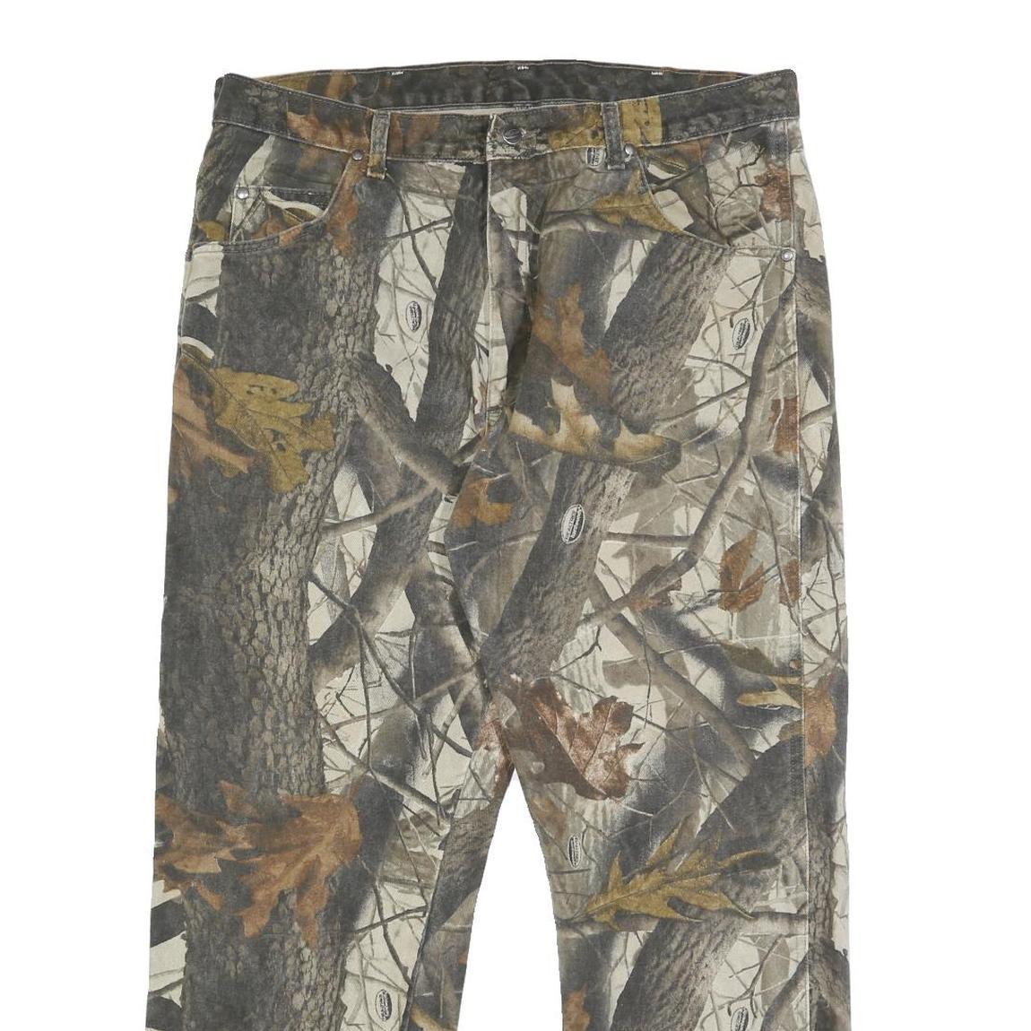 WRANGLER Mens Cotton Camouflage Regular Fit Straight Leg Trousers W38 L30
