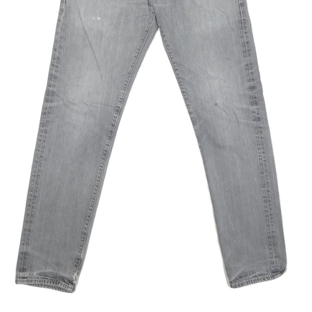 CARHARTT Mens Slim Grey Denim Slim Jeans Cotton Blend W30 L31 Casual Workwear