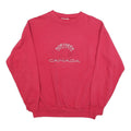 NORTHERN REFLECTIONS Womens Red Canada Crew Neck L Cotton Blend Sweatshirt