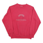 NORTHERN REFLECTIONS Womens Red Canada Crew Neck L Cotton Blend Sweatshirt