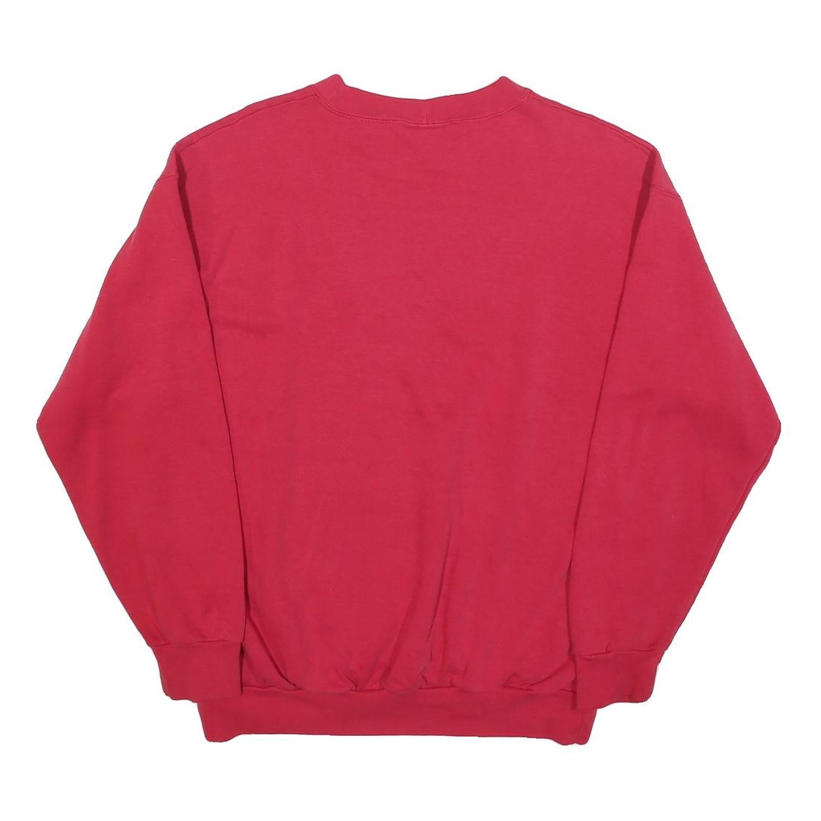 NORTHERN REFLECTIONS Womens Red Canada Crew Neck L Cotton Blend Sweatshirt