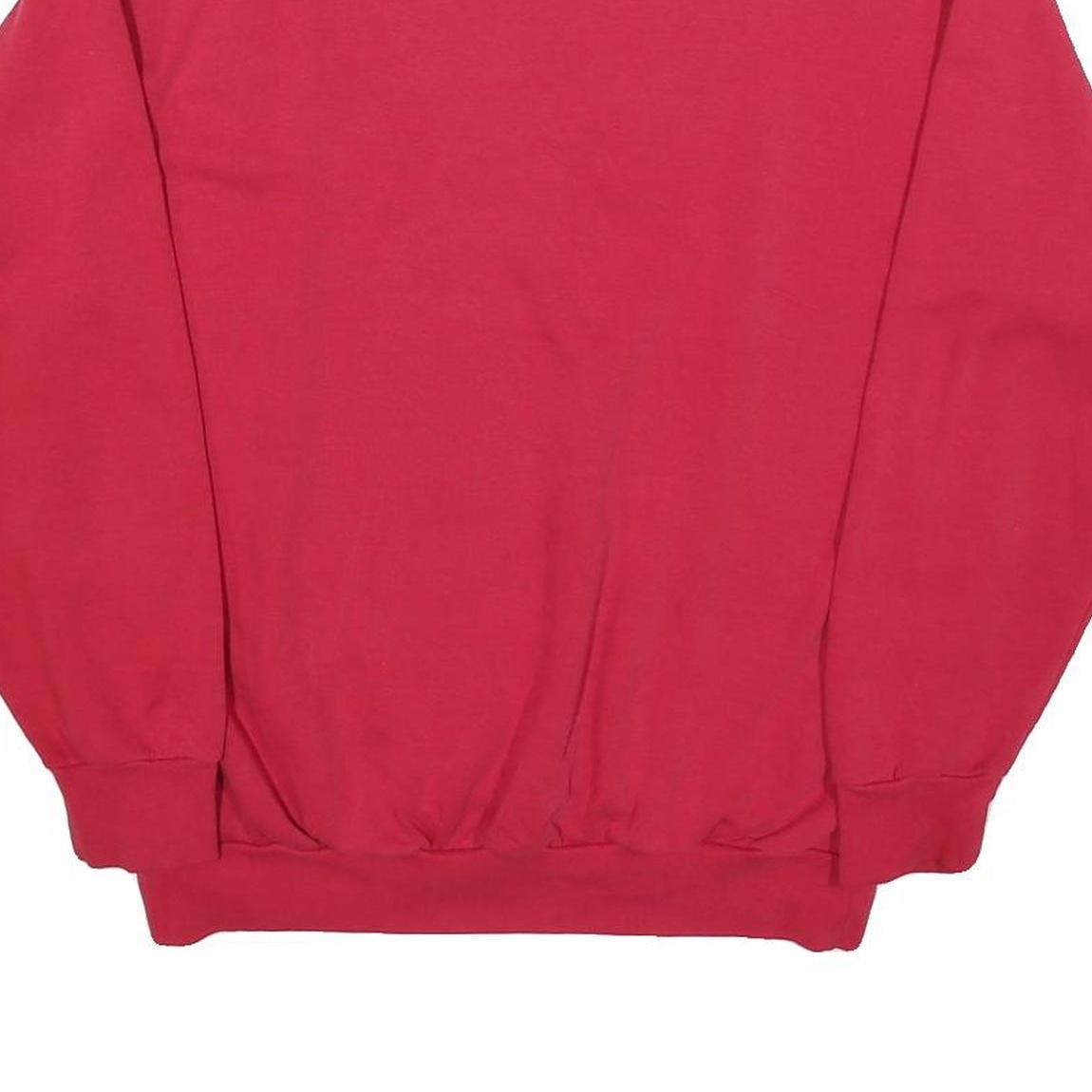NORTHERN REFLECTIONS Womens Red Canada Crew Neck L Cotton Blend Sweatshirt