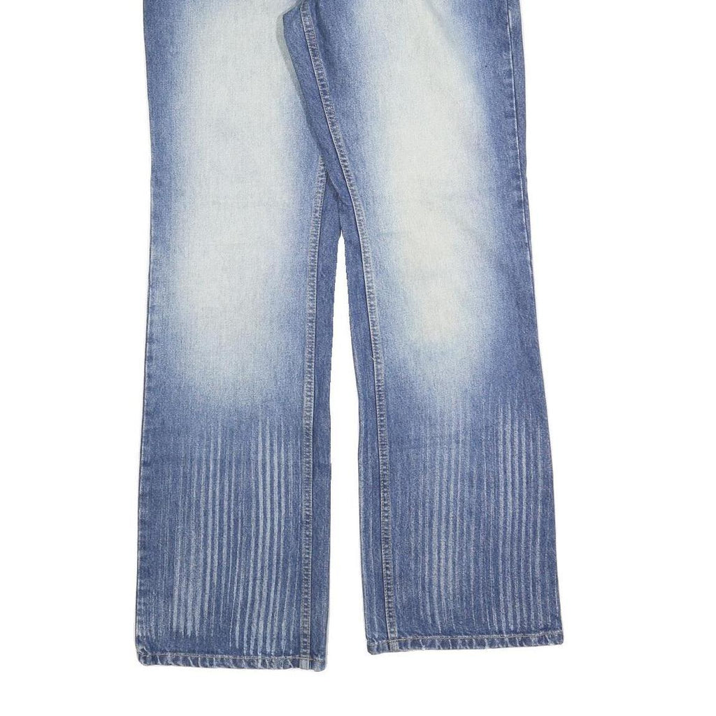 BLEND Mens Relaxed Blue Denim Medium Wash W33 L34 Jeans Zip Closure Casual