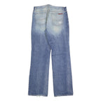 BLEND Mens Relaxed Blue Denim Medium Wash W33 L34 Jeans Zip Closure Casual