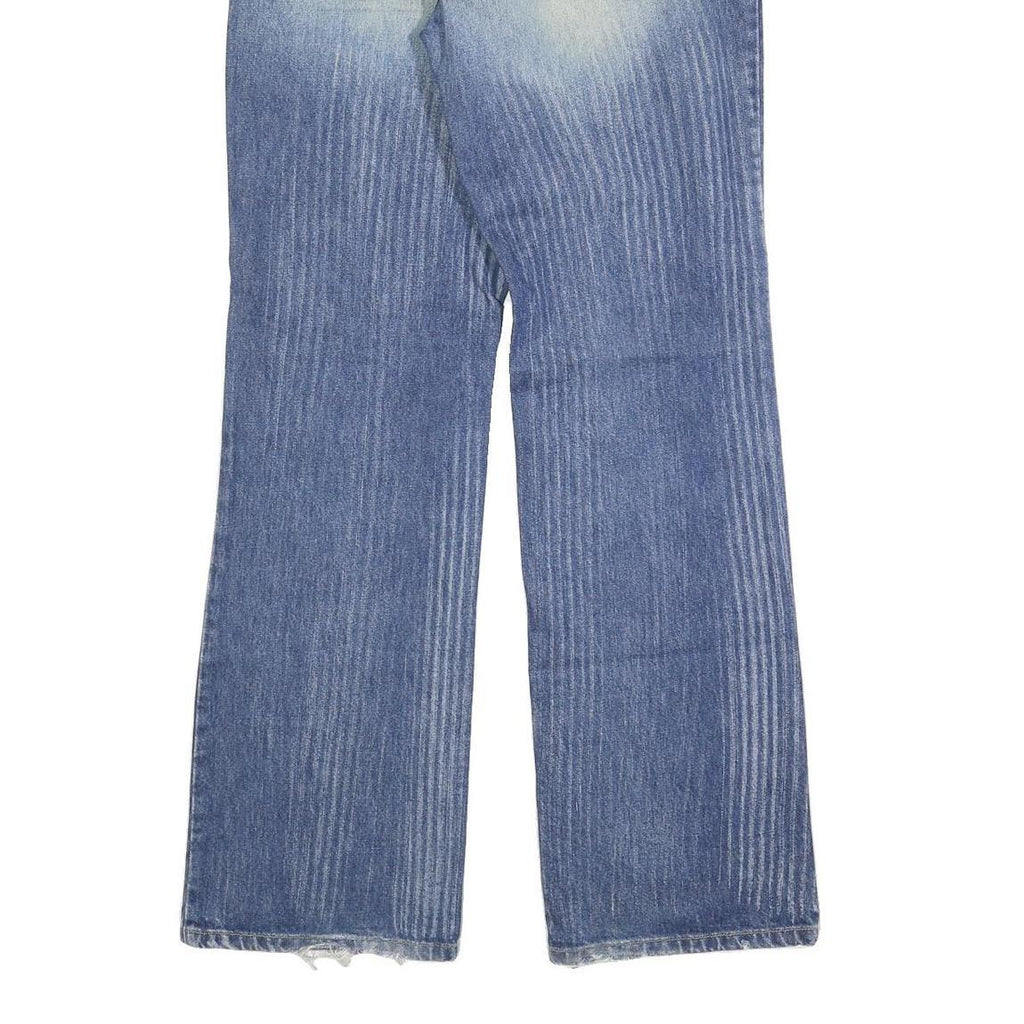 BLEND Mens Relaxed Blue Denim Medium Wash W33 L34 Jeans Zip Closure Casual