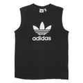 ADIDAS ORIGINALS Mens Black Sleeveless Crew Neck Cotton Blend T-Shirt M