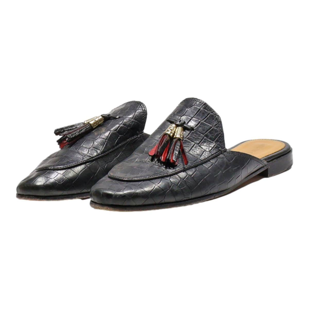 MELVIN & HAMILTON Loafer Shoes Black Leather Womens UK 6