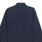 CALVIN KLEIN Mens Navy Blue Shirt L Cotton Long Sleeve Button Casual Formal