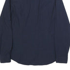 CALVIN KLEIN Mens Navy Blue Shirt L Cotton Long Sleeve Button Casual Formal