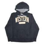 CAMPUS CREW Western Mens Black Hoodie USA L