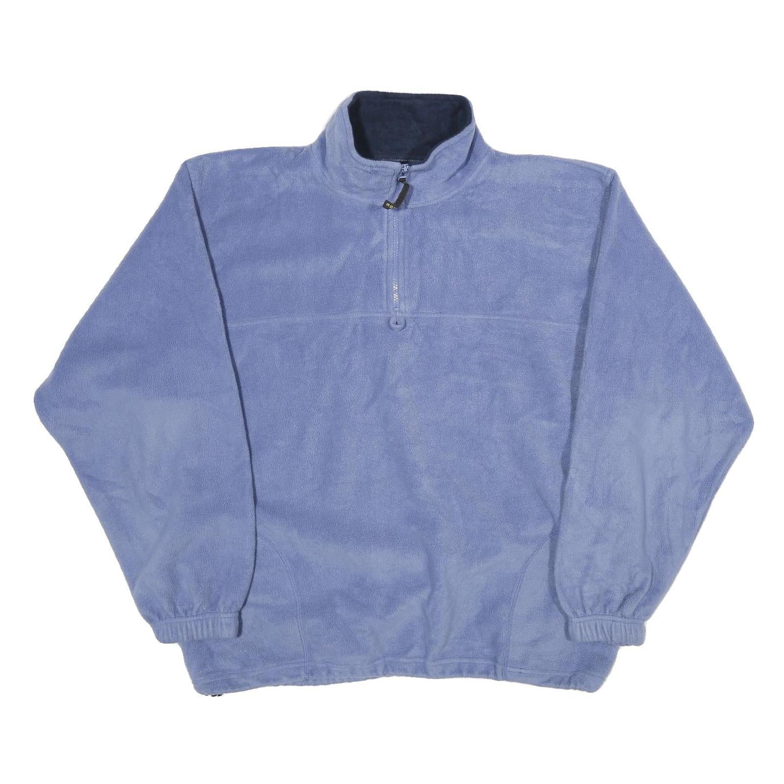 ROUND RIDGE Womens Blue Pullover Plain Crew Neck Basic Knit XL Soft Comfortable