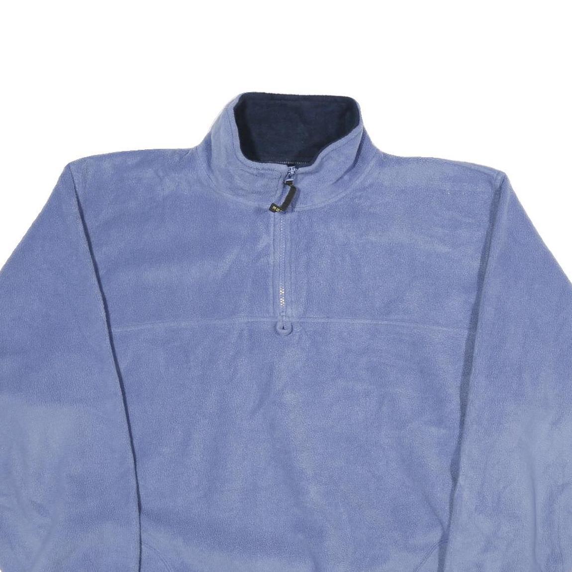 ROUND RIDGE Womens Blue Pullover Plain Crew Neck Basic Knit XL Soft Comfortable