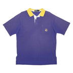 POLO RALPH LAUREN Mens Purple & Yellow Short Sleeve Plain M Polo Shirt Chest