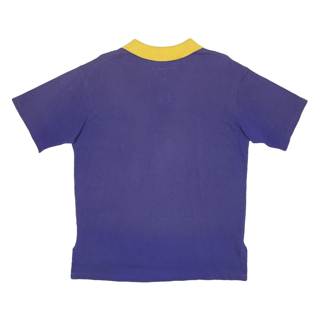 POLO RALPH LAUREN Mens Purple & Yellow Short Sleeve Plain M Polo Shirt Chest