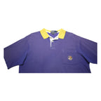 POLO RALPH LAUREN Mens Purple & Yellow Short Sleeve Plain M Polo Shirt Chest