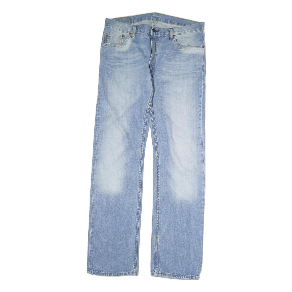 LEVI'S 505 Mens Jeans Blue Regular Straight Denim Light W38 L34 Classic Fit