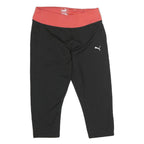 PUMA Womens Joggers Black & Coral Slim Tapered M W26 L17 Activewear Gym Fitness