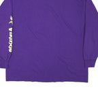 NFL Mens Purple Vikings Football Long Sleeve Crew Neck T-Shirt 2XL Cotton Blend