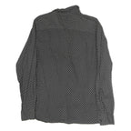 ALL SAINTS Mens Grey & White Printed Cotton Shirt M Casual Button-Up Long Sleeve