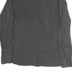 ALL SAINTS Mens Grey & White Printed Cotton Shirt M Casual Button-Up Long Sleeve