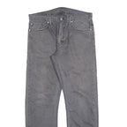 LEVI'S 514 Classic Mens Jeans Grey Classic Straight Denim W35 L32 Zip