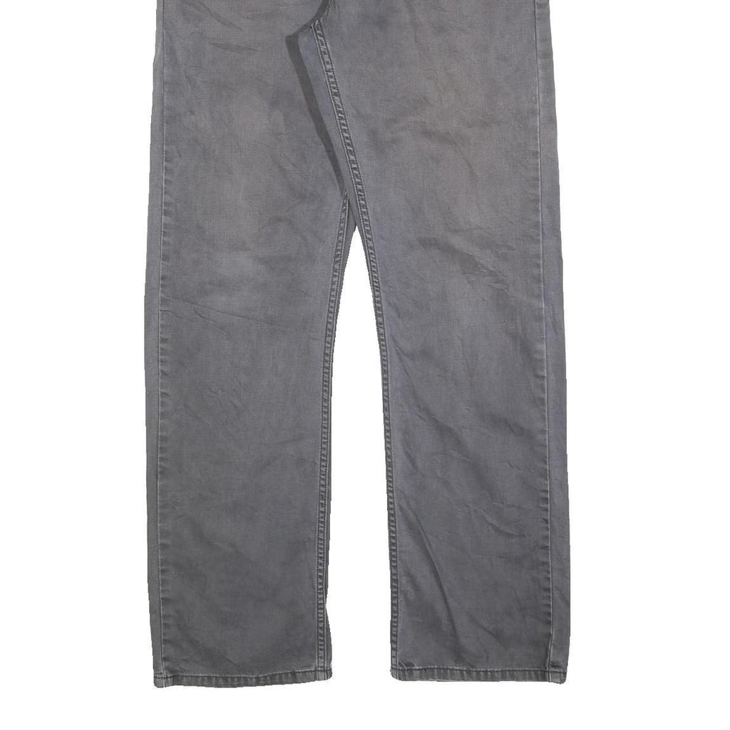LEVI'S 514 Classic Mens Jeans Grey Classic Straight Denim W35 L32 Zip