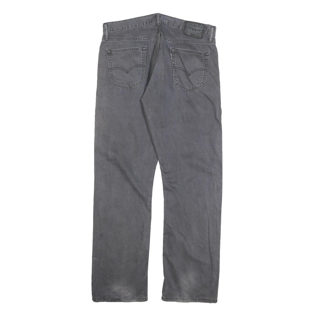 LEVI'S 514 Classic Mens Jeans Grey Classic Straight Denim W35 L32 Zip