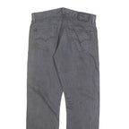 LEVI'S 514 Classic Mens Jeans Grey Classic Straight Denim W35 L32 Zip