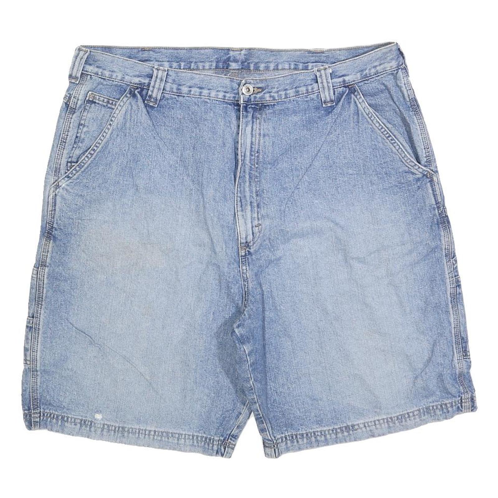 WRANGLER Mens Denim Blue Casual Shorts XL W38 Cotton Blend Relaxed Fit