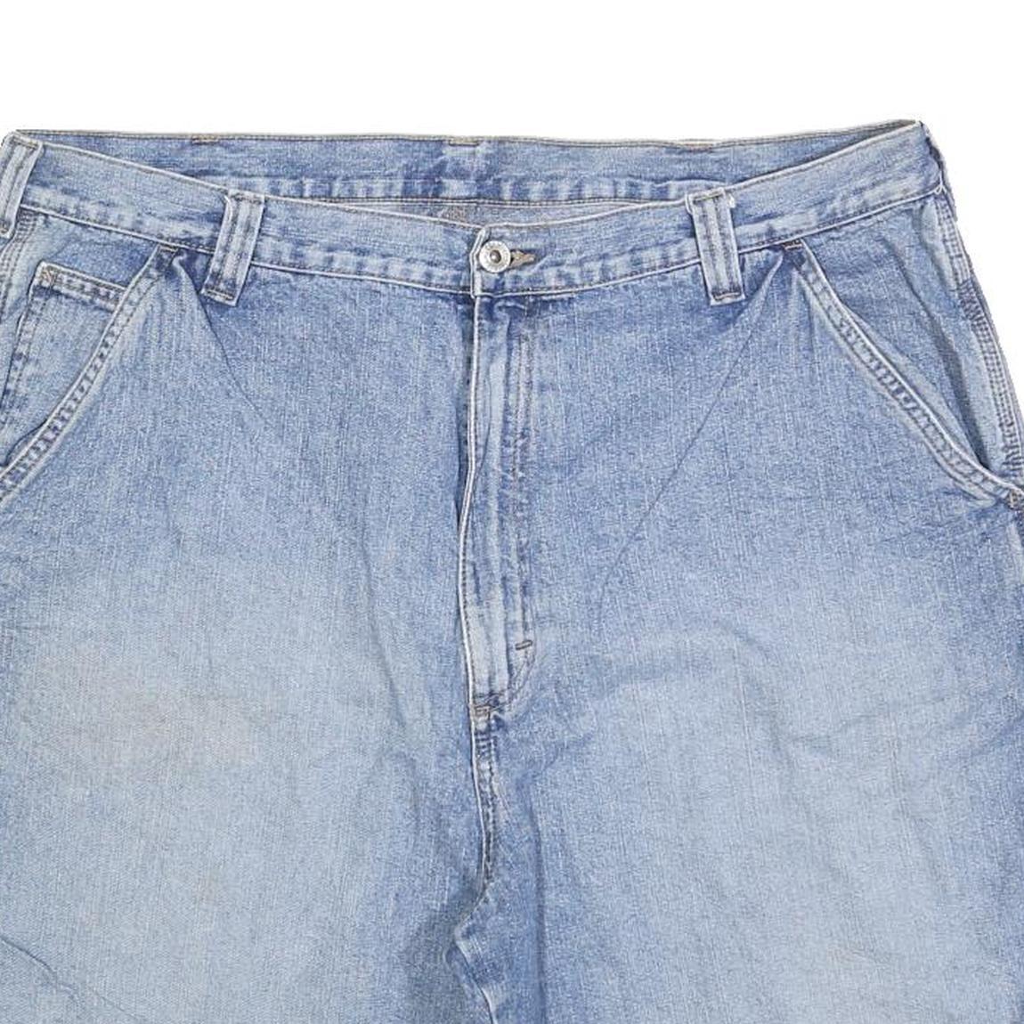 WRANGLER Mens Denim Blue Casual Shorts XL W38 Cotton Blend Relaxed Fit