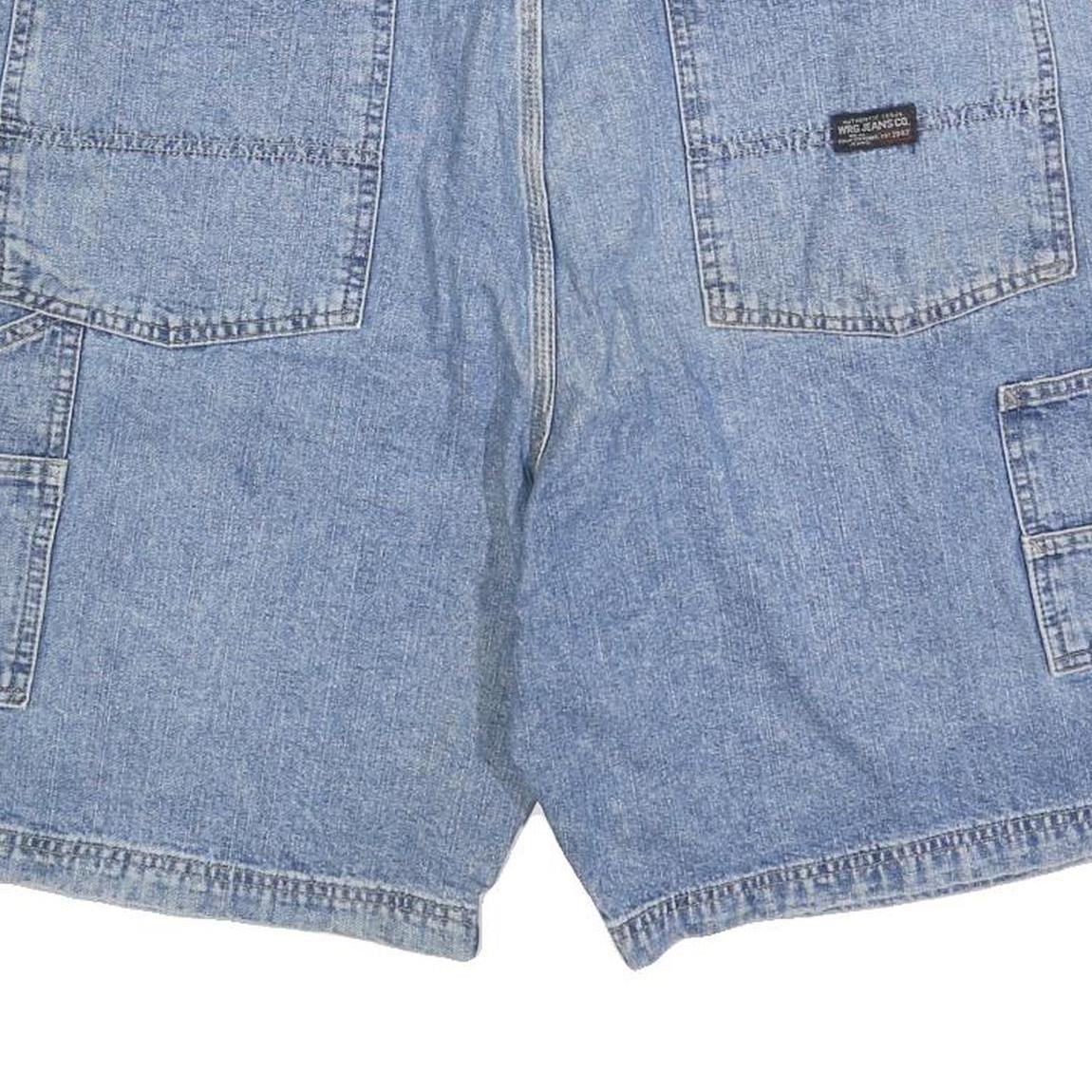 WRANGLER Mens Denim Blue Casual Shorts XL W38 Cotton Blend Relaxed Fit